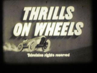 16 Mm Sound Castle Films 1949 Thrills On Wheels Motorcycles & Cars