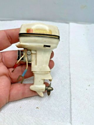 Vtg Miniature Johnson Outboard 40hp Seahorse Toy Boat Motor Battery Operated