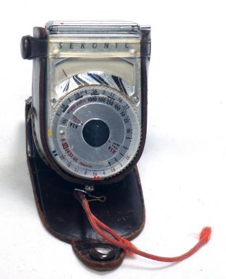 Sekonic L - 8 Exposure Meter Photo Photography Vintage Lightmeter,  Case