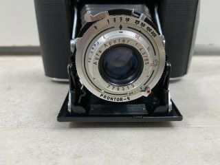 Vintage ANSCO Speedex 4.  5 Special Camera Agfa Lens,  Leather Case 3