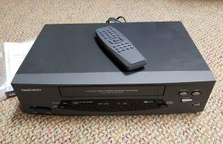 Vintage Daewood VHS VCR Player DV - T5DN 4 Head High Speed Rewind System 2