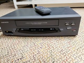 Vintage Daewood VHS VCR Player DV - T5DN 4 Head High Speed Rewind System 3