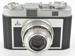 Tower 51 Film Camera W/steinheil Munchen Cassar S 50mm F2.  8 Lens