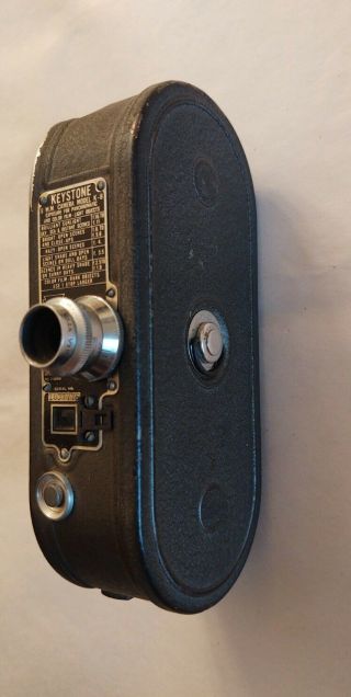 Vintage Keystone Model K - 8 / 8mm Movie Camera