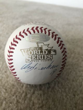 Koji Uehara Autograph Baseball 2013 World Series With Steiner