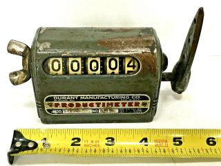 Vintage Productimeter Durant Mfg.  Co.  Meter Model 5 H 11 R Industrial Steam Punk