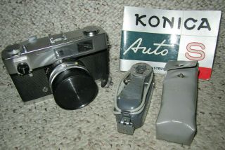 Konica Auto S Minolta 35mm Camera Lens 1:1.  9 Hexanon Tilt - A - Mite Vemar Filter