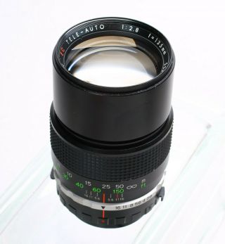 Soligor Ec Tele - Auto 135mm F/2.  8 Fast Prime Telephoto Lens For Miranda 3774408