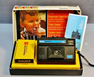 126 Format Film Kodacolor Ii Cartridge,  1980,  Factory Sealed; W/camera/lomo