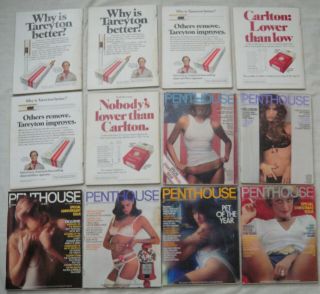 Vintage 1978 Penthouse Magazines - 12 Issues