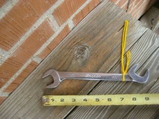 1990 Vintage Snap On Fine 7/8 " Angle Open End Wrench Vs28a Usa