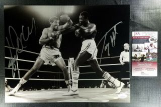 Larry Holmes,  Gerry Cooney Autographed/signed Boxing 11 X 14 Photo Jsa Cc55055