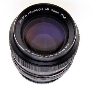 Konica Hexanon 50mm F1.  4 Lens