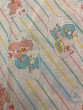 1984 Care Bears Vintage Curity Baby Care Bears Crib Sheet Set Both Fitted