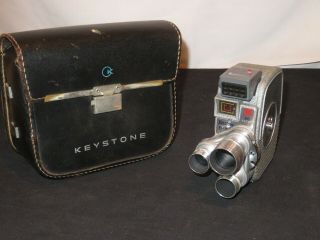 Vintage Keystone 8mm 3 Lens Movie Camera K 26 Made In Usa Boston Mass.