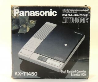 Vtg Panasonic Auto Logic Easa - Phone Answering System Machine Kx - T1450 Cassettes