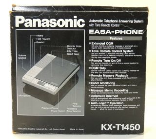 VTG Panasonic Auto Logic Easa - Phone Answering System Machine KX - T1450 Cassettes 3