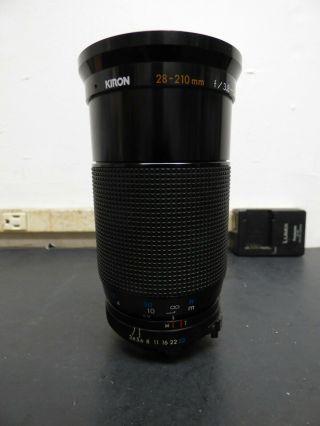 Kiron 28 - 210mm F/3.  8 - 5.  6 Macro 1:4 Mc Lens