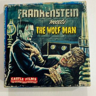 Vintage Castle Films Frankenstein meets The Wolfman Headline Edition 8mm Film 2