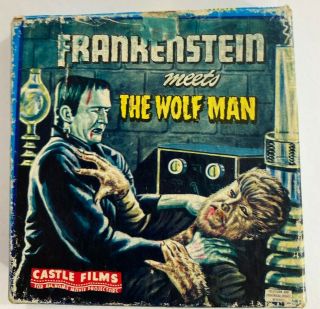 Vintage Castle Films Frankenstein meets The Wolfman Headline Edition 8mm Film 3