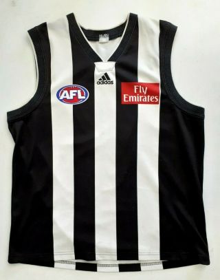 Vintage Afl Collingwood Magpies Early 2000s Home Jersey Size L