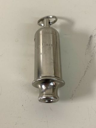 Vintage The Acme Siren Whistle - Chrome Plated - Made In England