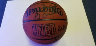 1999/00 Golden State Warriors Team Signed Spalding Nba Basketball - Mcm