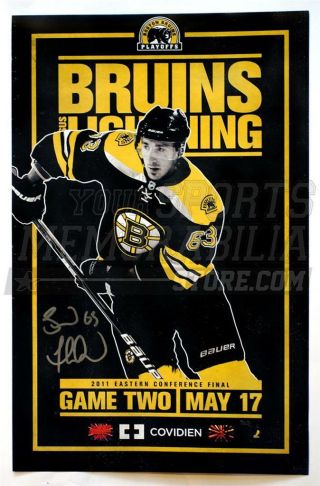 Brad Marchand Boston Bruins Signed 2011 Eastern Conference Game 2 Poster 11x17