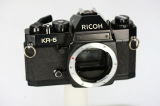 Ricoh Kr - 5 Kr 5 35mm Slr Film Camera Black Selftimer Broken