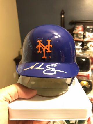 Noah Syndergaard York Mets Signed Riddell Mini Helmet Blue Jays Thor