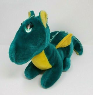 17 " Vintage Dakin 1987 Puff The Magic Dragon Green Stuffed Animal Plush Toy