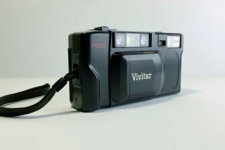 Vivitar Ps:35 Auto Focus 35mm Point & Shoot Film Camera Af Black