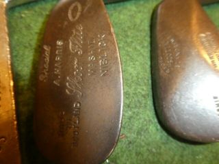 5 Vintage Hickory irons in need of TLC good names old golf antique memorabilia 3