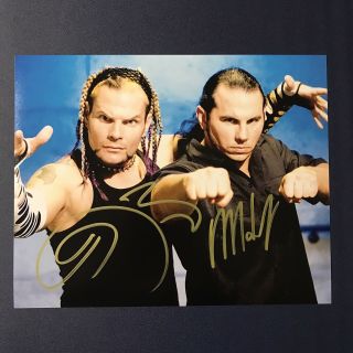 The Hardy Boyz Signed 8x10 Photo Wwe Autographed Authentic Jeff Matt Hardy