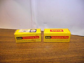 2 Boxes Kodak Verichrome Pan Vp 120 Expired Film Sept 1962 Black White