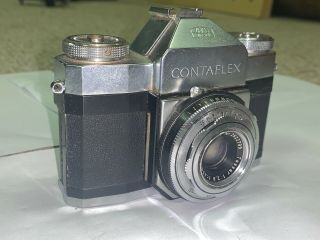 Zeiss Ikon Contaflex Synchro Compur Carl Zeiss Vintage Camera With Case