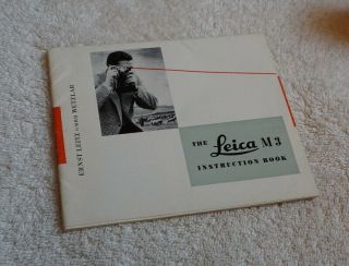 Leica M3 M3 35mm Film Camera Instruction Book