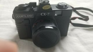 Vintage Cortland Cx - 7 35mm Slr Camera Lens 1 : 5.  6 F=50mm No Film