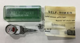 Vintage Accura Mechanical Self Timer For Cameras Japan Hard Plastic Case Instruc
