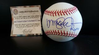 Ryne Sandberg " Ryno " Signed Official Mlb Baseball Schwartz Authentication