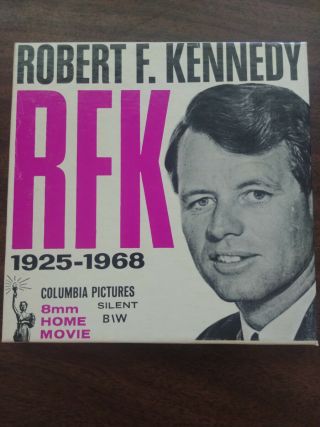 Vintage Old 8mm Movie Reel Robert F Kennedy Rfk 1925 - 1968 Silent B&w