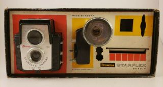 Vintage Kodak Brownie Starflex Outfit Camera Flash