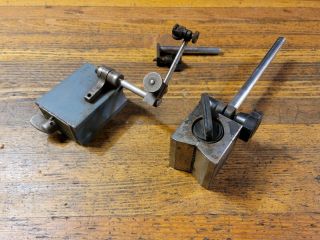 Machinist Vintage Tools Gauges Magnetic Blocks Indicator Holder Brown Sharpe ☆us