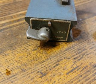 MACHINIST Vintage TOOLS Gauges Magnetic Blocks INDICATOR Holder BROWN SHARPE ☆US 3