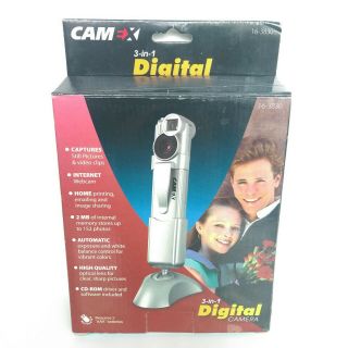 Camex 3 - In - 1 Digital Camera.  Open Box.  Has Rust In Battery Area