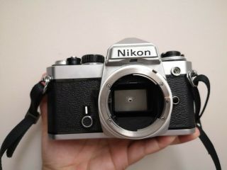 Nikon Fe Chrome Body Only 35mm Slr Camera