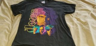 Vintage The Doors No One Here Gets Out Alive T Shirt Doubled Sided Adult Size L