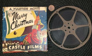 Vintage A Yuletide Movie Merry Christmas Castle Films 8mm