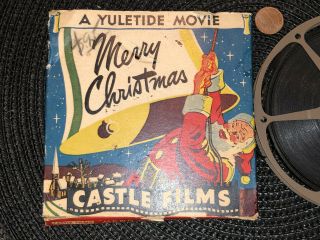 Vintage A Yuletide Movie Merry Christmas Castle Films 8mm 2
