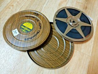Vintage Dual 8 Metal Film Tin & Reel 8mm Projector Home Movie 1976 Houston Vegas